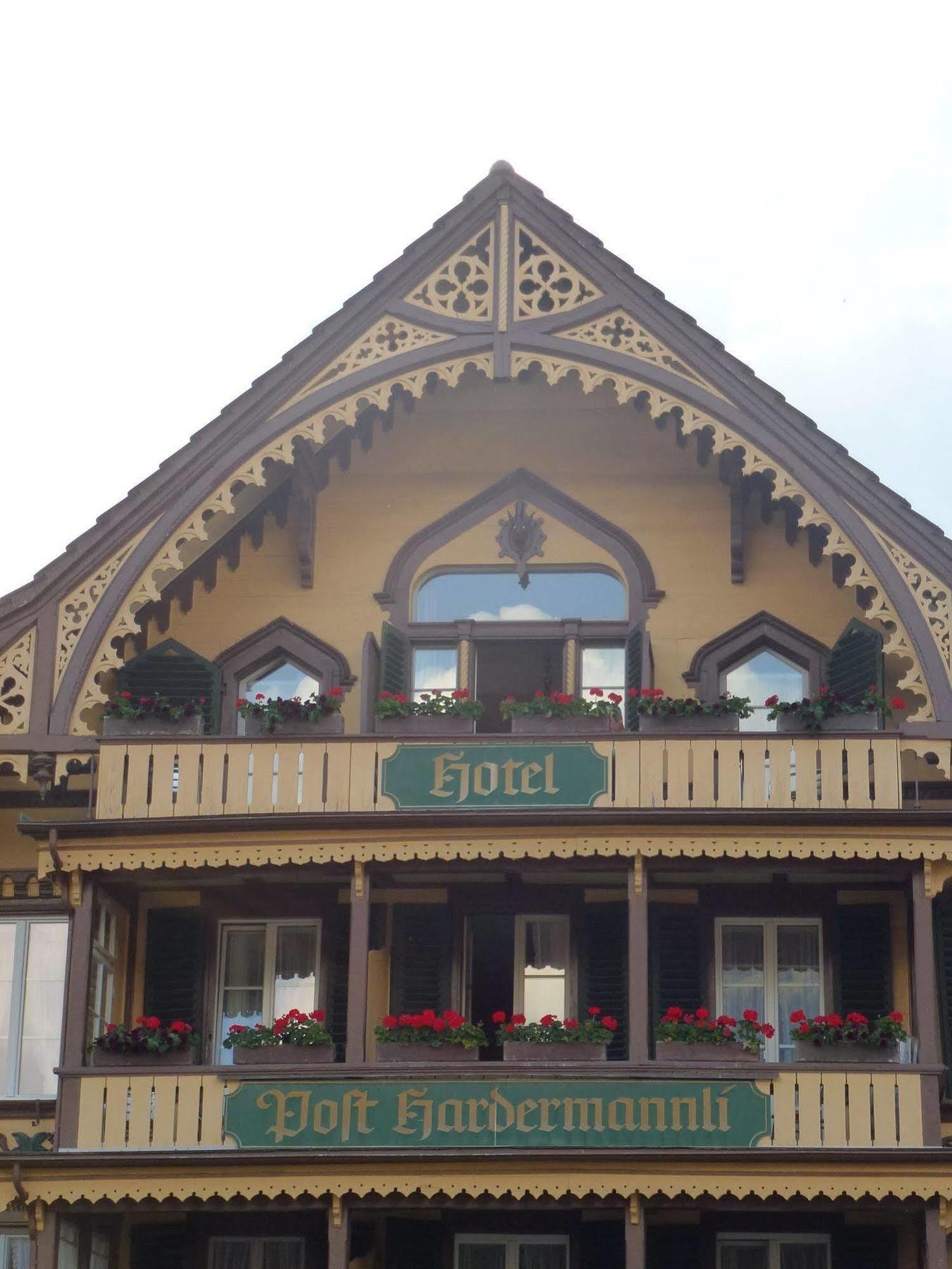 Post Hardermannli Hotel Unterseen Екстериор снимка